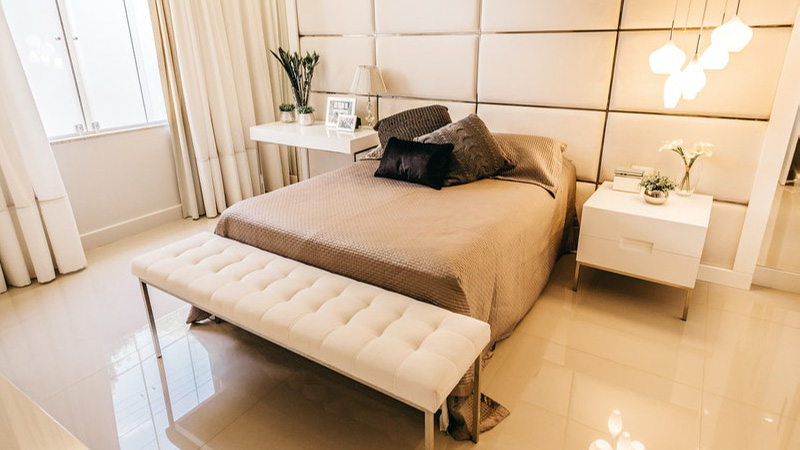 Projetos cozy modern bedroom